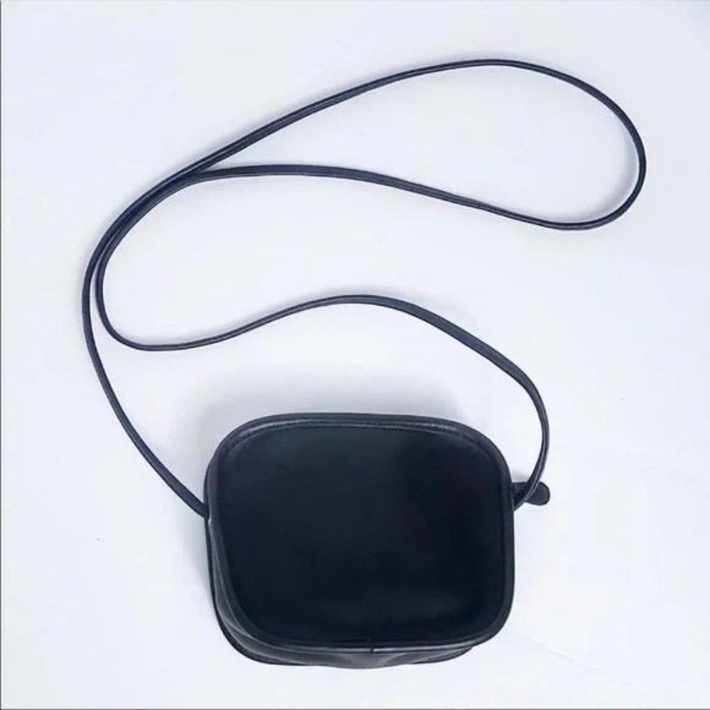 Vintage Black Coach Mini Hadley Crossbody Purse